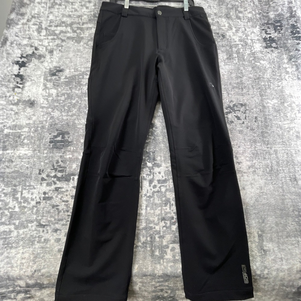 Mammut Mens 34 Tralelka Soft Shell SOFTech Pant Solid Black Hiking Outdoor Trek
